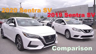 2019 Sentra vs 2020 Sentra Comparison2020 Nissan Sentra Upgrades Amazing 2020 Sedan [upl. by Sinnaoi]