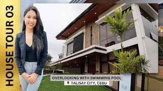 HOUSE TOUR 03 ⏺ BRAND NEW amp OVERLOOKING HOUSE WITH POOL IN TALISAY CEBU [upl. by Annoiek992]