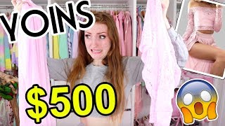 HUGE 500 YOINS CLOTHING HAUL AND TRY ON Is it legit [upl. by Arther12]