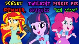 Pregúntale a Sunset Shimmer Twilight Sparkle y Pinkie Pie en Vivo [upl. by Raama]