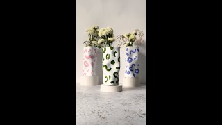 Modern Curvy Vase Tutorial 🏺 Pottery Trend DIY [upl. by Grete253]