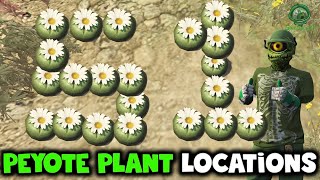 UPDATED All 51 Land Peyote Plant Locations GTA Online [upl. by Hardner]