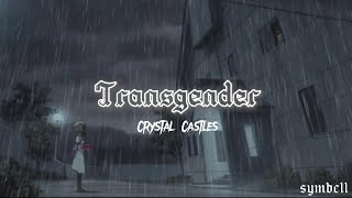 Crystal Castles  Transgender lyrics  slowed reverb [upl. by Nwahc]