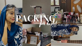 Packing for hostel🥲❤️ haulhostel essentialsoutfit [upl. by Nahsad]