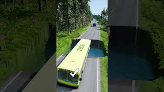 Bus vs huge water pit 2  BeamNG drive  Day 13 [upl. by Teresina293]