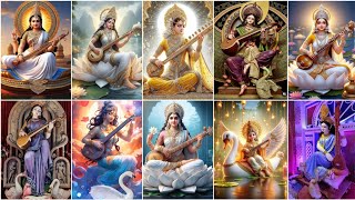 New Saraswati maa photo wallpaper 2024  Saraswati mata ke Dp photos  Maa sarswati ke photos pics [upl. by Dlarrej]