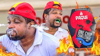 Paying People 1000 To Eat The NEW Worlds Hottest Pepper Chip  2022 One Chip Challenge [upl. by Haneen]