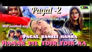 मैथलि गित पागल वनेलि हमरा हमर दिल तोइर तोइर क Maithili song Pagal Baneli [upl. by Einnaffit119]