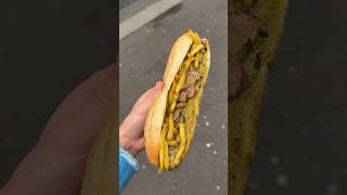 Trying the viral steak frites sandwich in Paris sandwich steak steaksandwich paris foodreview [upl. by Retniw881]