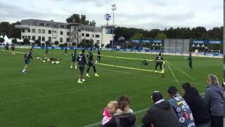 Ralf Fährmann mit 4er Team beim Schalker Fussballtennis [upl. by Assil]