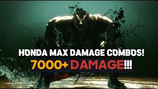 Street Fighter 6 EHONDA MAX DAMAGE COMBO 7000 Damage and Counting [upl. by Brotherson]