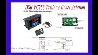 DSNVC288 DC 100V 10A voltmetre ampermetre Ölçüm sorunu onarımı ve genel anlatımı [upl. by Shear]