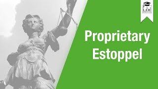 Property Law  Proprietary Estoppel [upl. by Ettesil]