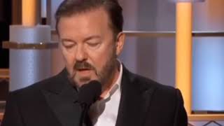 Golden Globes 2020  Ricky Gervais Harvey Weinstein joke HD [upl. by Meneau517]