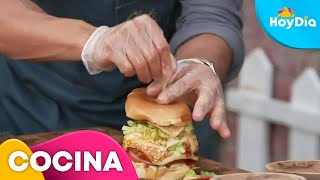 Hamburguesa latina un platillo para empezar con el mejor sabor esta semana  Hoy Día  Telemundo [upl. by Persse589]