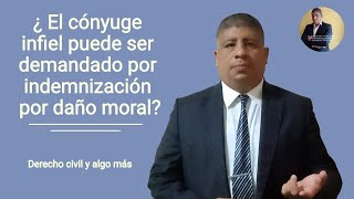 ¿El cónyuge infiel puede ser demandado por indemnización por daño moral [upl. by Lienad879]