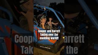 Cooper and Barrett taking over the mudding world mudding offroad polarisrzr200 polarisrzr [upl. by Sivlek]