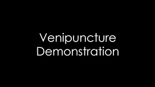 Venipuncture Demonstration amp Tutorial [upl. by Arodasi161]