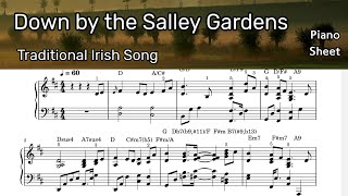 Down by the Salley Gardens  Piano Sheet Music  Traditional Irish Song by SangHeart Play [upl. by Verger196]