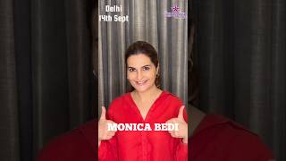 Monica Bedi coming to Delhi 🎉 MonicaBedi ForumVaghela PurpleStarEntertainment CelebTadka Delhi [upl. by Ellenwad647]