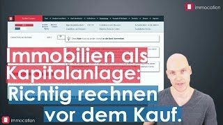 Immobilien als Kapitalanlage richtig berechnen  Rendite und mehr in 6 einfachen Schritten  Teil 2 [upl. by Nolyad161]