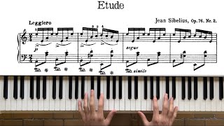 Jean Sibelius  Etude in A minor op 76 N°2 Piano Performance by Konstantin Klyuchko [upl. by Leor]