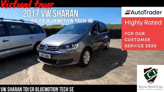 2017 VW Sharan 7 seater diesel MPV review with Simon Shield Cars [upl. by Haleigh845]