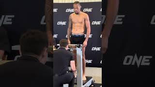 Regian Eersel makes weight for his title clash with Alexis Nicolas at ONEFightNight25 [upl. by Anahsit792]