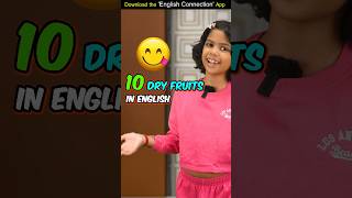 10 Dry Fruits Names in English 🍑 Kids Spoken English Learn with Adi  Adi Connection shorts [upl. by Yro]