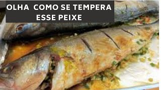 ANCHOVA ASSADA NO FORNO VEJA COMO TEMPERAR [upl. by Keverne385]