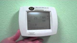 Changing Batteries On A Honeywell Vision Pro Thermostat [upl. by Biddie]