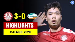 Highlights CLB TP HCM 30 Viettel  Công Phượng hóa Messi ghi tuyệt phẩm nổ tung sân Thống Nhất [upl. by Trembly]