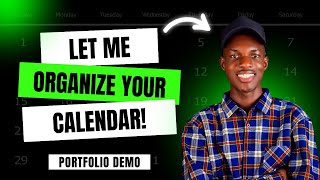 Portfolio Demo Efficient Calendar Management  Upwork VA [upl. by Otsirc911]