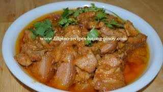 Pork Binagoongan Lutong Pinoy Filipino Recipe [upl. by Rosetta]