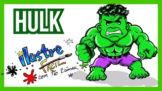 Desenhe Fácil  HULK  chibe [upl. by Innej925]