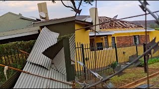 Strong winds blew off roofs in Randfontein and Waterval Boven South Africa [upl. by Welsh]