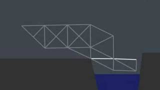 Bridge Building Game Level 15 [upl. by Thurmann]