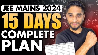 JEE Mains 2024 Complete roadmap for April attempt🔥 [upl. by Zacarias]