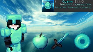 Cyanic 32x Texture Pack PvP  Recolors  MCPEJava [upl. by Hurlbut]