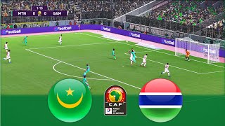 Highlights Mauritania v Gambia  Africa Cup of Nations 2021  Realistic Gameplay [upl. by Fisoi]