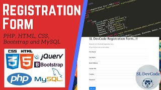 PHP Tutorials amp Project 02  Create a Registration Form Using PHP HTML CSS Bootstrap and MySQL [upl. by Dabney]