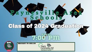 52424  Paynesville Area High School Class of 2024 Graduation Ceremony [upl. by Aicinoid168]