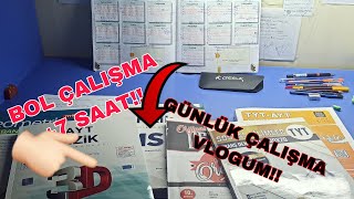 SABAH 6DA KALKIP 7 SAAT TYT VE MSÜ ÇALIŞMA VLOGU SON 113 GÜN yks2024 yks msü2024 [upl. by Jeramie171]