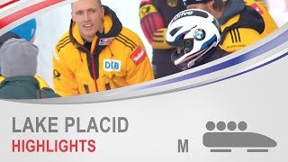 Lake Placid Highlights  4Man Bobsleigh World Cup Tour 20142015  FIBT Official [upl. by Laumas320]