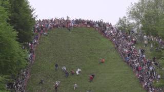 The Annual Cheese Rolling event on Coopers Hill Gloucestershire [upl. by Rebmak797]