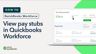 How to set up and use QuickBooks Workforce to see pay stubs and W2s [upl. by Drahsir]