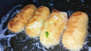 Chicken Potato Croquettes Croquettes Recipe [upl. by Dustin]