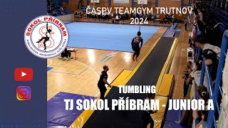 ČASPV Teamgym Trutnov 2024 │TJ Sokol Příbram  Junior A│Tumbling [upl. by Macfarlane]