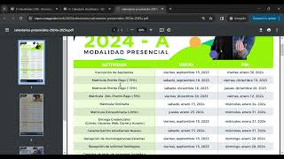 Conoce tu CALENDARIO ACADÉMICO PRESENCIAL 2024A 💚 [upl. by Hsirrap]