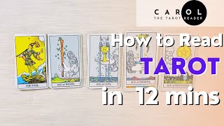 How to read Tarot in 12 minutes  for Beginners [upl. by Dahij789]